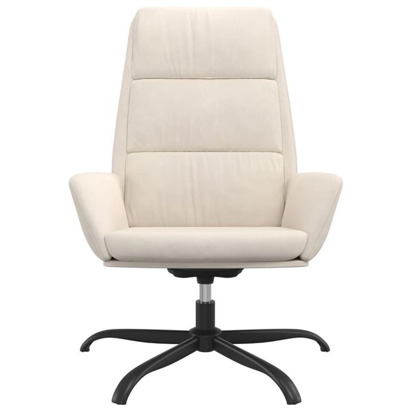 vidaXL Relaxsessel Creme Samt