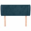 vidaXL Kopfteil mit Ohren Dunkelblau 103x23x78/88 cm Samt