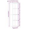 vidaXL B&uuml;cherregal Altholz-Optik 36&times;30&times;143 cm Holzwerkstoff