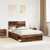 vidaXL Bettrahmen Altholz 120 x 200 cm Massives Kiefernholz