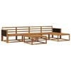 vidaXL Outdoor-Sofagarnitur 6 pcs Natur Massivholz Akazie