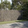 vidaXL Gabione mit Deckel 300x50x150 cm Verzinktes Eisen