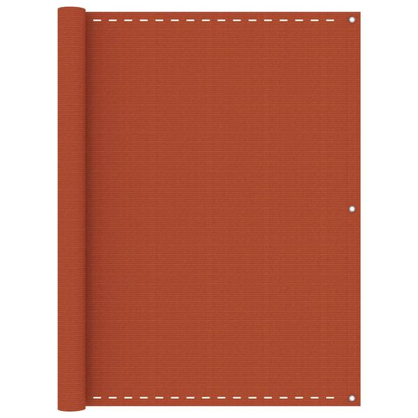vidaXL Balkon-Sichtschutz Orange 120x400 cm HDPE