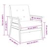 vidaXL Sessel Dunkelgrau Stoff