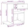 vidaXL Druckerst&auml;nder Uni Altholz 60 x 40 x 68.5 cm Holzwerkstoff