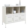 vidaXL Sideboard Wei&szlig; 100,5x39x79 cm Stahl