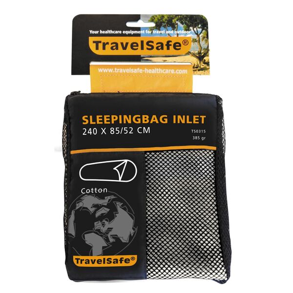 Travelsafe Schlafsack Inlett Mumienform Baumwolle TS0315