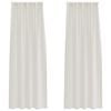 vidaXL Voile-Vorhang 2 stk. Creme 260 x 140 cm Polyester