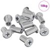 vidaXL Sicherungsmutter 3673 stk. Silber Stahl