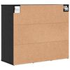 vidaXL Schuhschrank mit Regal Schwarz Eichen-Optik 77,5 x 30 x 67 cm