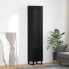 vidaXL Highboard Schwarz Eichen-Optik 34,5 x 34 x 180 cm Holzwerkstoff
