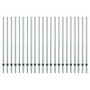 vidaXL Zaunpfosten 22 pcs Gr&uuml;n 200 cm Stahl