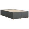 vidaXL Bettgestell ohne Matratze Dunkelgrau 120x190 cm Stoff