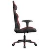 vidaXL Gaming-Stuhl Schwarz und Weinrot Kunstleder
