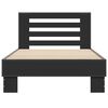 vidaXL Bettgestell Schwarz 90x190 cm Holzwerkstoff und Metall