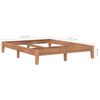 vidaXL Massivholzbett Teak 160x200 cm