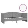 vidaXL Tagesbett mit Matratze USB Hellgrau Samt 90x200 cm