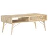 vidaXL Couchtisch 118&times;57&times;45 cm Massivholz Mango