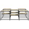 vidaXL Couchtisch Sonoma-Eiche 121x121x40 cm Holzwerkstoff
