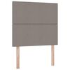 vidaXL Aufbewahrungsbett mit Matratze Taupe 100 x 200 cm Polyester