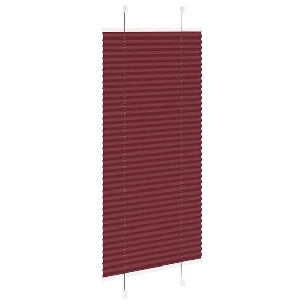 vidaXL Plissee Bordeauxrot 65x150 cm Stoffbreite 64,4 cm Polyester