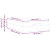 vidaXL Bettgestell mit Matratze mit Matratze 2 pcs Hellbraun PVC