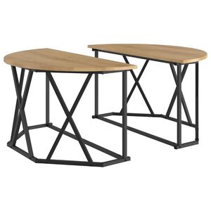 vidaXL Couchtisch Artisan-Eiche 80 x 80 x 42 cm