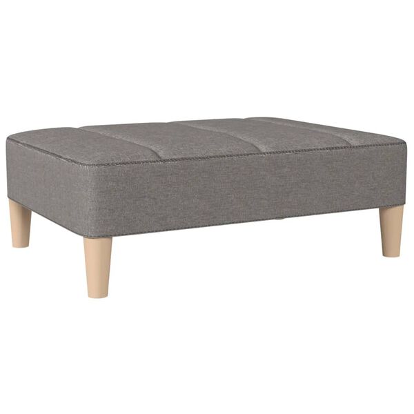 vidaXL Fu&szlig;hocker Hellgrau 78x56x32 cm Stoff