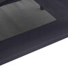 vidaXL Hundebett Schwarz 122 x 93 x 106,5 cm Stahl