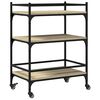 vidaXL K&uuml;chenwagen Sonoma-Eiche 65x40x86,5 cm Holzwerkstoff