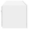 vidaXL TV-Wandschrank mit LED-Leuchten Wei&szlig; 80x35x31 cm