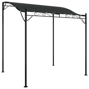 vidaXL Markise Anthrazit 2x2,3 m 180 g/m&sup2; Stoff und Stahl