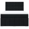 vidaXL Boxspringbett mit Matratze Schwarz 160x200 cm Stoff