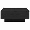 vidaXL Couchtisch Schwarz Eichen-Optik 80 x 80 x 31 cm
