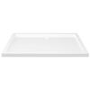vidaXL Duschtasse ABS Rechteckig Wei&szlig; 70x100 cm