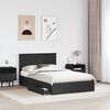 vidaXL Aufbewahrungsbett Schwarz 135 x 190 cm Holzwerkstoff