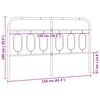 vidaXL Kopfteil Metall Schwarz 150 cm