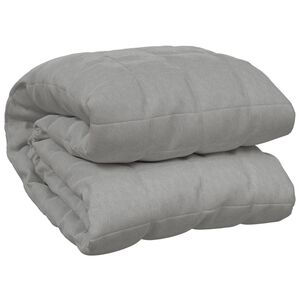 vidaXL Gewichtsdecke Grau 120x180 cm 5 kg Stoff