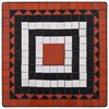 vidaXL Mosaik-Bistrotisch Terrakottarot und Wei&szlig; 60 cm Keramik