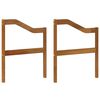 vidaXL Armlehne 2 pcs Natur 59 x 4 x 73 cm Massivholz Akazie