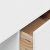 vidaXL Schreibtisch mit Schubladen Hill Wei&szlig; 100 x 45 x 74 cm