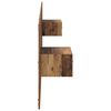 vidaXL Kopfteil mit Schrank mit Schubladen 3 pcs Altholz Holzwerkstoff