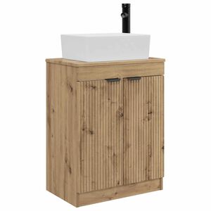 vidaXL Badezimmerschrank mit Waschbecken Artisan-Eiche 54 x 35 x 83 cm