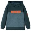 Kinder-Kapuzenpullover Dunkelgr&uuml;n 104