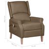 vidaXL Massagesessel Taupe Stoff