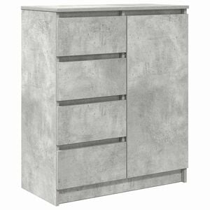 vidaXL Sideboard mit Schubladen Betongrau 71x35x84 cm Holzwerkstoff