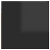 vidaXL TV-Wandschr&auml;nke 4 Stk. Hochglanz-Schwarz 30,5x30x30 cm