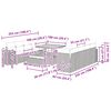 vidaXL Gartensofa-set mit Kissen 11 pcs Schwarz Poly-Rattan