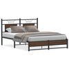 vidaXL Bettgestell ohne Matratze Braun Eiche 150x200 cm Holzwerkstoff