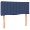 vidaXL Boxspringbett mit Matratze Blau 80x200 cm Stoff